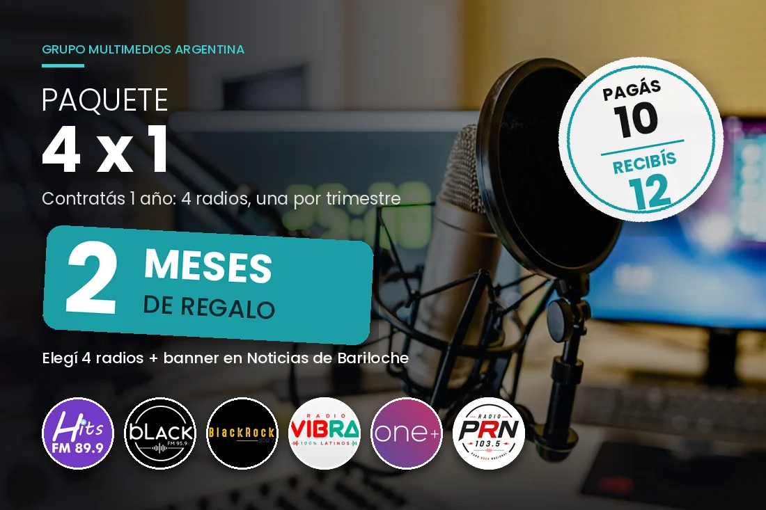 Paquete 4x1: pagás 10 meses y recibís 12